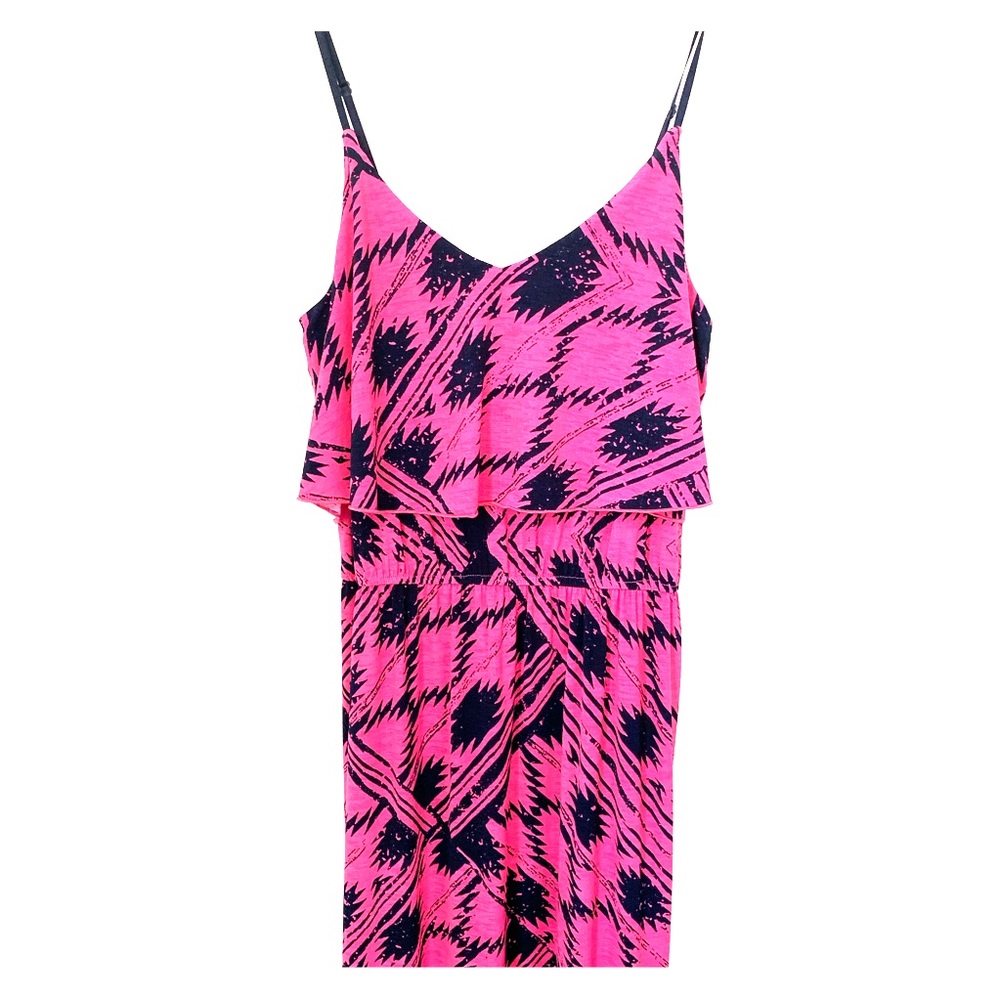 Pink & Navy Maxi Dress